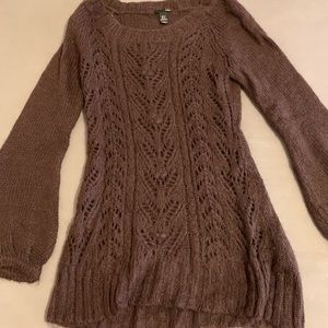 H&M purple sweater dress